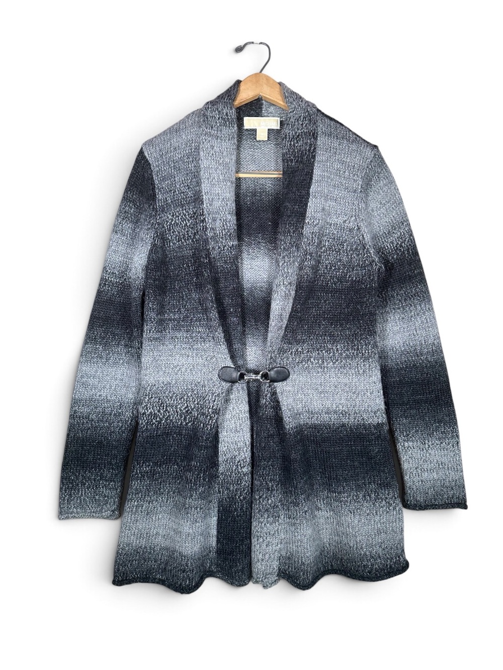 MICHAEL KORS Chunky Wool Alpaca Knit Longline Duster Cardigan